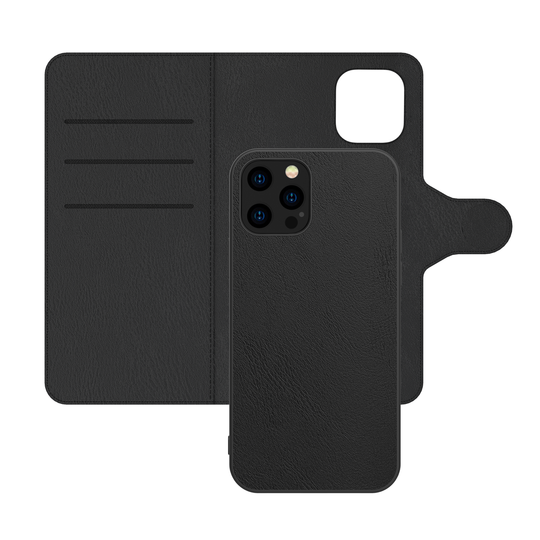 Axessorize 2-in-1 Slim LUXFolio+ Magnetic Vegan Leather for Apple iPhone 12/12 Pro | Black