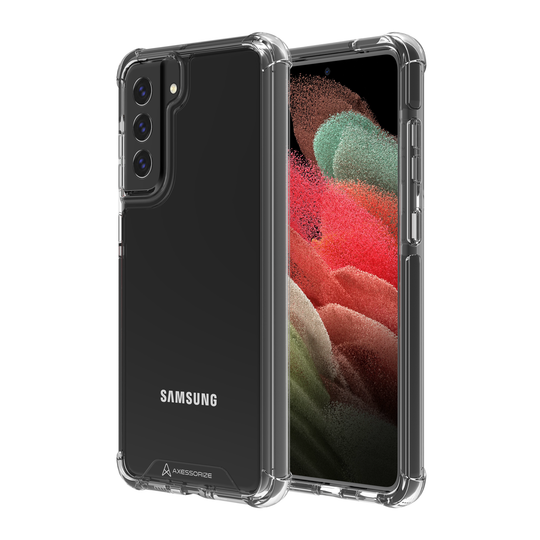 Axessorize PROShield Military-Grade Protection Clear Case for Samsung Galaxy S21 FE 5G | Black