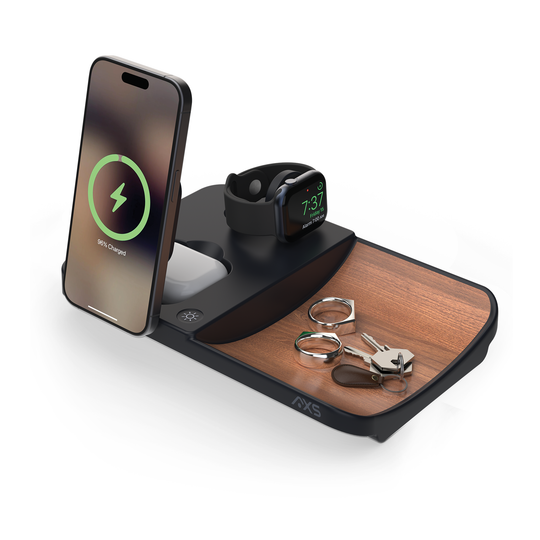 AXS 3-in-1 Wood Grain Power Tray