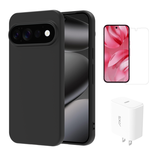 AXS POP Bundle | Pop Shell Case, Screen Protector & 30W Charger for Pixel 11 Pro / 10 / 10 Pro