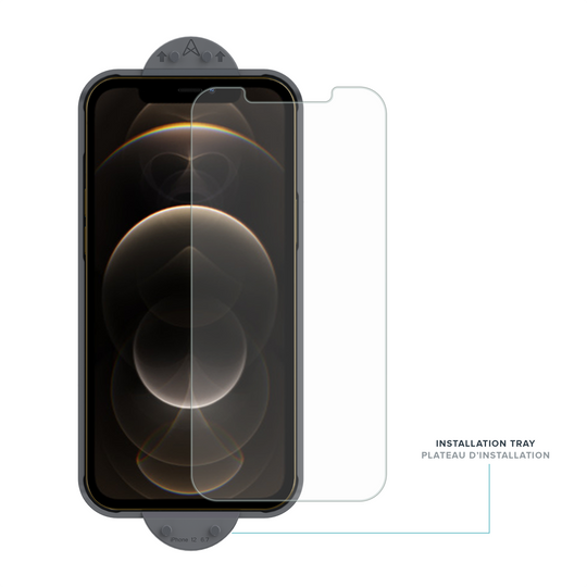 Axessorize ARMORGlass Pro Protecteur d'écran avec plateau d’installation pour Apple iPhone 12 Pro
