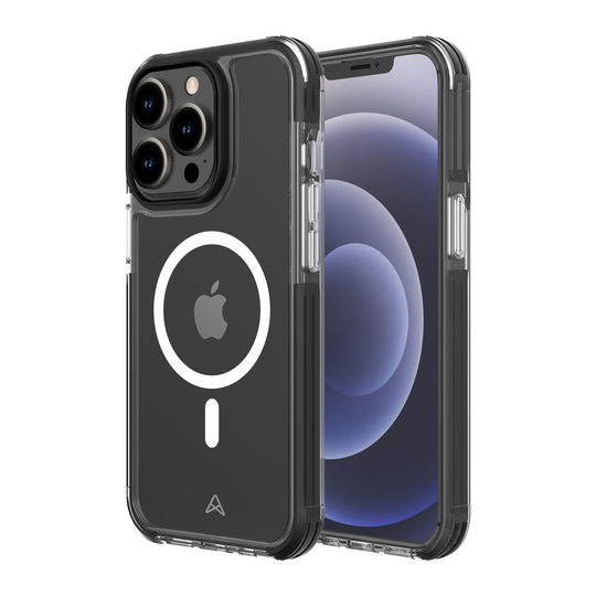 Axessorize PROShield Plus étui transparent compatible avec MagSafe testé contre les chutes pour Apple iPhone 13 Pro Max | Noir